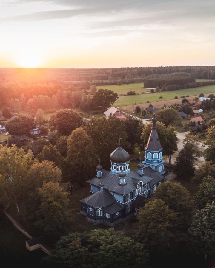Lesna 21 Dom Poludnie Przy Puszcza Bialowieska Luka Bagian luar foto